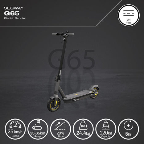 G65 Certified Refurbished Segway Electric KickScooter (Good Condition/Minor Scratched)