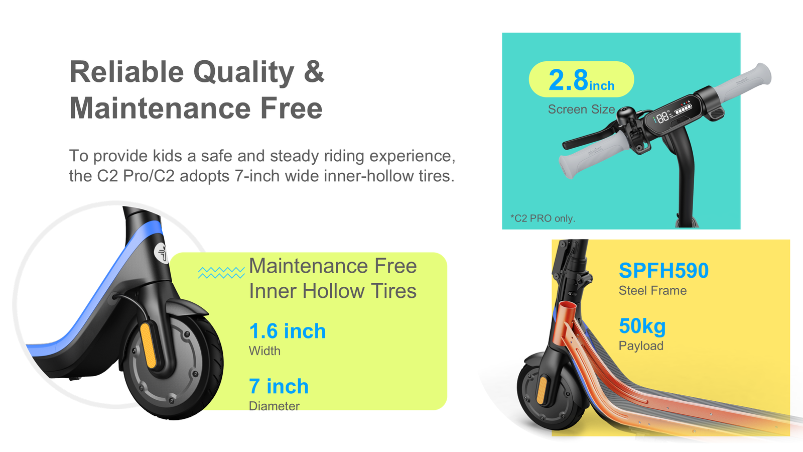 C2 Pro C2 Pro Segway Electric KickScooter – Segway Australia